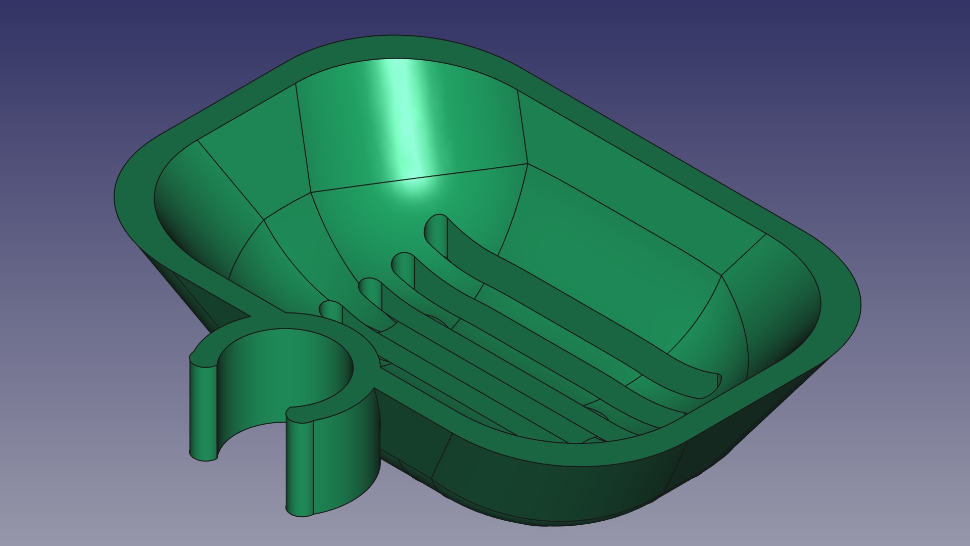 preview soap dish for shower rack with a diameter of 25 mm
